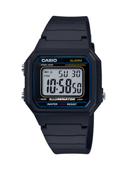 Casio Men's 'Classic' Quartz Resin Casual Watch, Color Black (Model: W-217H-1AVCF) G818-W217H-1AV