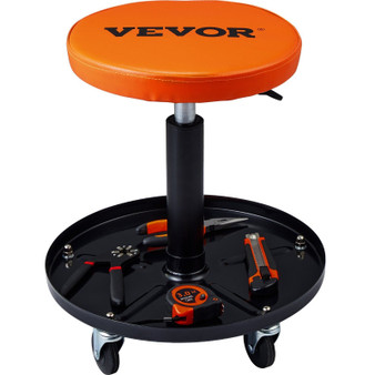 Mechanic Stool, 250 LBS Rolling Pneumatic Creeper Garage/Shop Seat, Adjustable Height 22 in-28 in P E415-XCDKDGDYXY5257WDRV0
