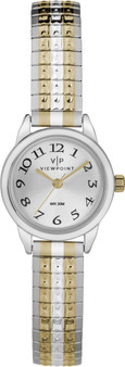 Viewpoint by Timex CC3D82700 Women's Two-Tone Stainless Steel Expansion Band Watch G818-CC3D82700