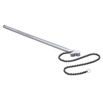 Chain Wrench, 48 inch Chain Pipe Wrench, 13.4 inch Diameter Capacity, CRV Reversible Pipe Fitting T E415-GQBSLT48INCHG4URHV0
