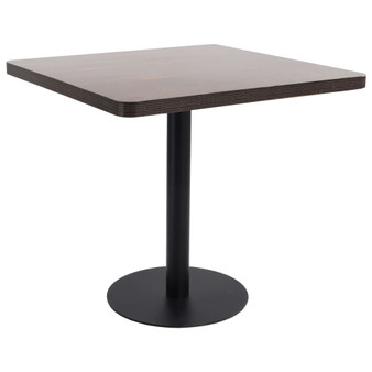 Bistro Table Dark brown and black MDF Medium Simplistic A949-286434