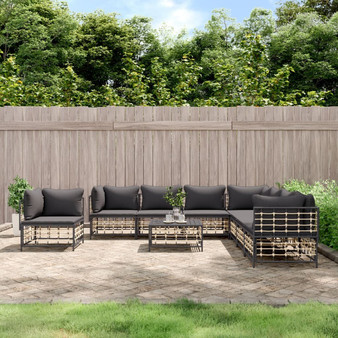 Garden Lounge Set Set of 9 Anthracite A949-3186811
