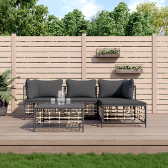 Garden Lounge Set Anthracite A949-3186741