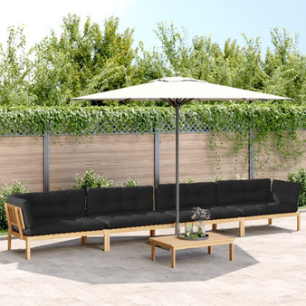 Pallet Sofa Set Natural wood, Black A949-3209382