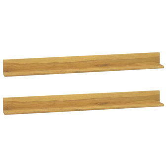  Wall Shelf Natural Teak Solid teak wood with a natural finish A949-338261