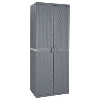  Garden Storage Cabinet Grey Polypropylene Large A949-364063