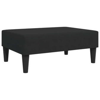  Footstool Black Velvet (100% polyester), plywood Compact Durable A949-379560