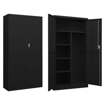 Locker Cabinet Black Steel Large Locks Locker Cabinet A949-335972