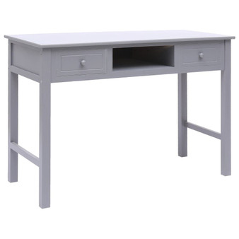 Desk Grey Paulownia wood, Poplar wood Medium Desk Rectangular A949-284156