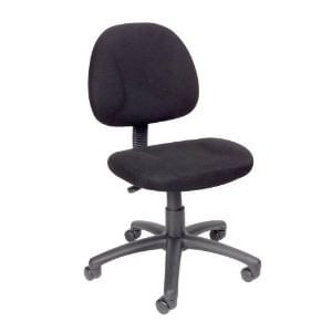 Black Office Chair with Padded Seat and Back with Lumbar Support Q280-BFDPC5701