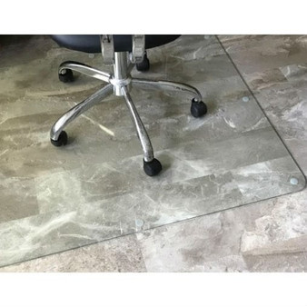 Heavy Duty 50 Inch Tempered Glass Chair Mat Q280-HDTGCM5088