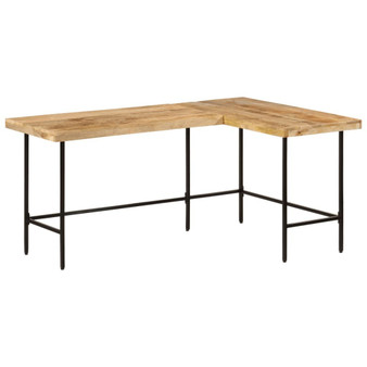 Desk Natural Solid Mango Wood Large Desk Rectangular Rustic A949-353333
