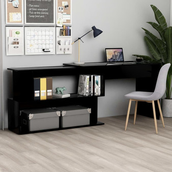 Desk High gloss black Engineered wood Medium Rotating A949-801105