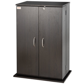 Media Storage Cabinet, DVD Cabinet with Doors and Shelves, CD Storage Holds up to 576 CDs, Adjustab E415-DVDCDCCJLDS1BWRMWV0