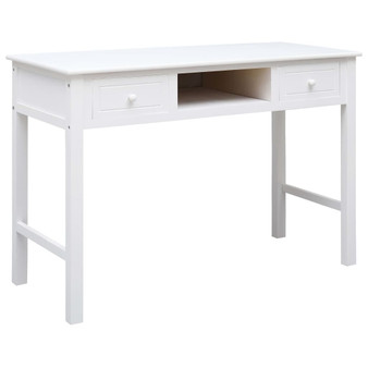 Desk White Paulownia wood and Poplar wood Medium Desk A949-284157