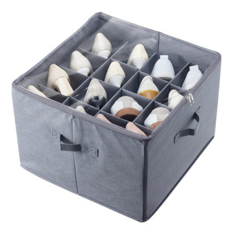 Under Bed Shoe Storage Organizer, 1 Pack, 16 Compartments, Underbed Shoe Box Storage Containers Adj E415-CDXSNGKHS0000QJ43V0