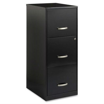 Black Metal 3-Drawer Vertical Filing Cabinet - Great for Home Office Q280-OFDB51984851