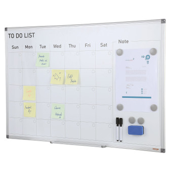 Calendar Whiteboard, 36 x 24 Inches Magnetic Dry Erase Calendar Board, Monthly Planner Whiteboard f E415-BBYCXG3624ABS1776V0