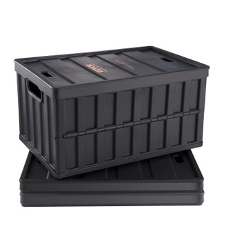 Collapsible Storage Bins with Lids, 65L 3 Packs, Folding Plastic Stackable Utility Crates with Hand E415-KZDSLCWXHS64HOR3QV0