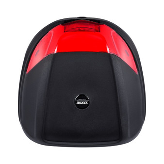 Motorcycle Top Case, Universal Durable PP Material Motorbike Tail Box with Reflective Panel, 38L Wa E415-MTCSLDXHS38LA6PWOV0