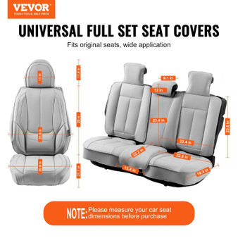 Seat Covers, Universal Car Seat Covers Full Set Seats, Front and Rear Seat, 13pcs Faux Leather Seat E415-ZTHSPGTDSTYXWCVVIV0