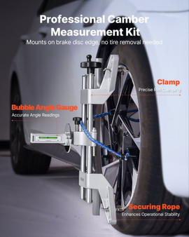 Wheel Clamp & Magnetic Adapter, 1 PCS Aluminum Alloy Wheel Alignment Tool for Precise Camber Gauge, E415-CLDWJJLHJ0BDFQLNL001V0