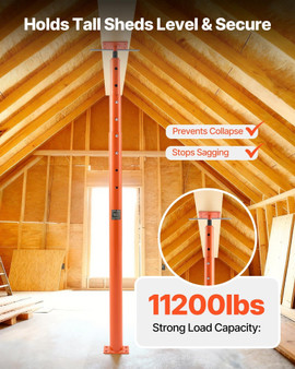 House Floor Jacks, 2 Pack 54-150 Inch Height Range, 11200 lbs Max Load Capacity, Adjustable Support E415-DBZCQJD2JZ54Y92BR001V0