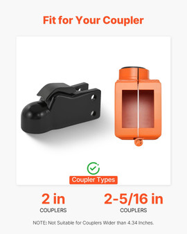  Collar Coupler Lock, Fits 2 & 2-5/16-Inch Demco Cast Head Couplers, Trailer Hitch Lock with 3 Keys E415-KHSTCTTSZZQLGZ0ZE001V0