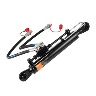 Hydraulic Top Link Cat.1-1 (11 in, 20-7/8~31-7/8 in ), Hydraulic Cylinder with 2 Hoses & G3/8" Chec E415-DLGYYGL11IN26R8N3V0