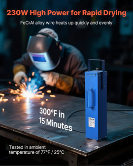 Portable Welding Rod Oven, 10LBS Capacity Electrodes Drying Oven 230W 120V, 300?„‰ Fast Heating Wel E415-10BFXLSDHTHGAAHM7001V9