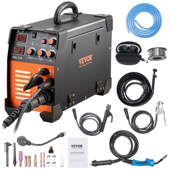 MIG Welder, 3 in 1 Welder Welding Machine, 270 Amp MIG Lift TIG Arc Welder 110V 220V Lift TIG Welde E415-DHJMIGMMAMIGLL6WNV5