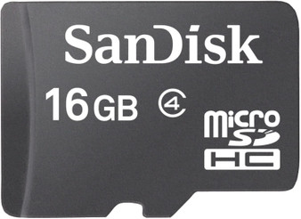 SanDisk MicroSD 16GB Standard Class4 Memory Card with SD Adapter S921-16GMSDad270082ad