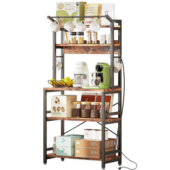 Modern Heavy Duty Baker's Rack Kitchen Living Room Office Shelving Unit Q280-TSBRMC8951736