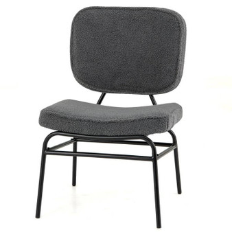 Modern Grey Upholstered Ergonomic Padded Accent Chair Q280-GRCOS67385