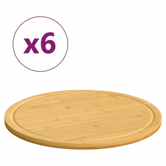 Chopping Boards 6 pcs 11.8"x0.6" Bamboo A949-352778