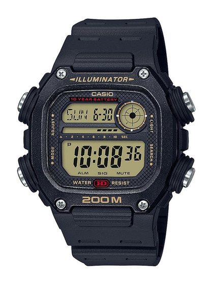 Casio Men's Multi Alarm Chrono Digital Black Watch G818-DW291H-9AV