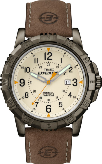 Timex Men's Expedition Rugged Field Watch with Leather Band G818-T49990