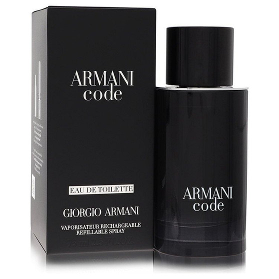 Armani Code by Giorgio Armani Eau De Toilette Spray Refillable 2.5 oz (Men) V728-565966