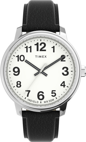 Timex Men's Easy Reader Bold Quartz Dress Watch with Leather Strap G818-TW2V21200