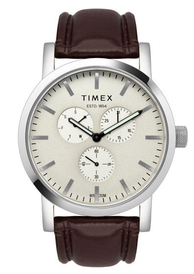 Timex Men's Elevated Classic Leather Strap Watch G818-TW2U24400