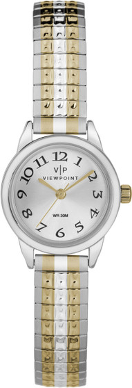 Viewpoint by Timex CC3D82700 Women's Two-Tone Stainless Steel Expansion Band Watch G818-CC3D82700