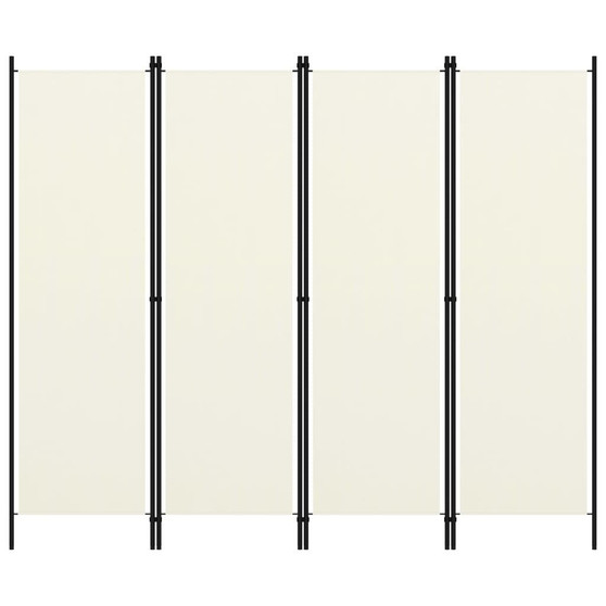 4-Panel Room Divider White 78.7"x70.9" A949-320719
