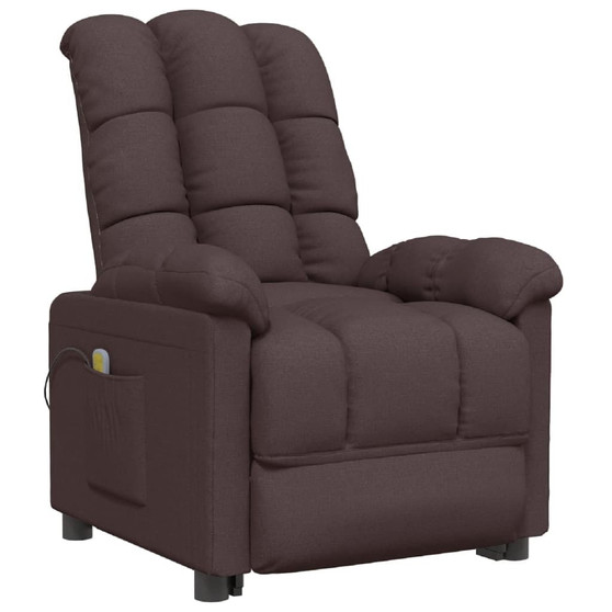  Massage Chair Dark Brown Fabric (100% polyester), plywood, iron A949-289811