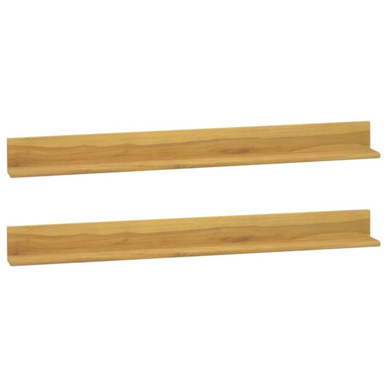  Wall Shelf Natural Teak Solid teak wood with a natural finish A949-338261