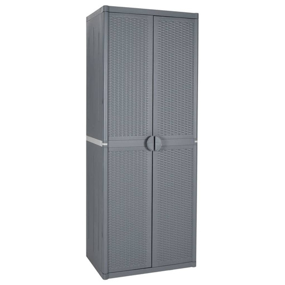  Garden Storage Cabinet Grey Polypropylene Large A949-364063