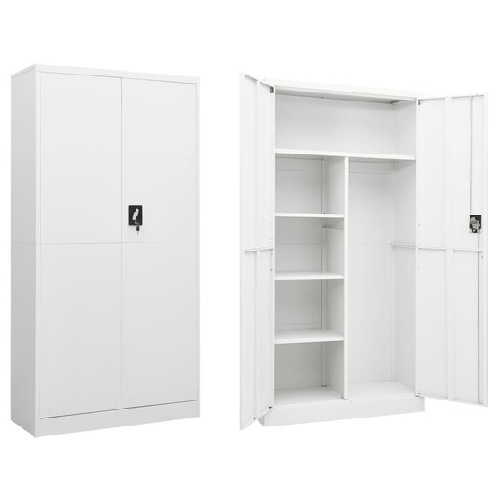 Locker Cabinet White Steel Large Locks Locker Cabinet A949-335970