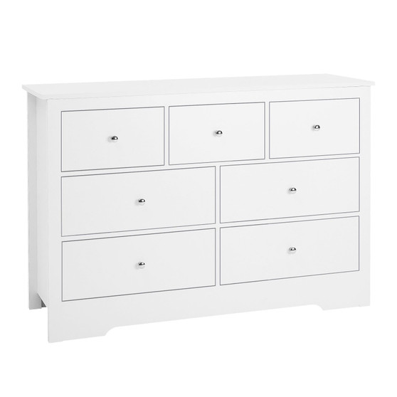 7 Drawer Dresser, Wooden Chest of Drawers with Sliding with Anti-tip Device, Modern Minimalist Dres E415-XDJYKCTJ23L7QMS4P001V0