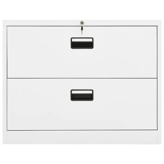 Filing Cabinet White Steel 35.4x18.1x28.5 in Durable A949-336286
