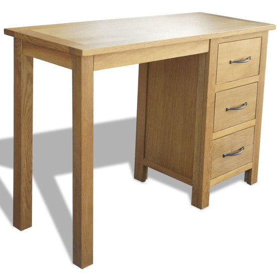 Desk Oak Solid Oak Wood Medium Desk Rectangular Traditional A949-242743