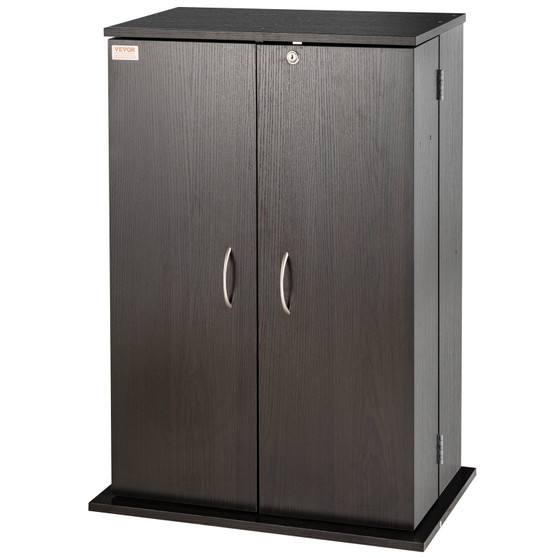 Media Storage Cabinet, DVD Cabinet with Doors and Shelves, CD Storage Holds up to 576 CDs, Adjustab E415-DVDCDCCJLDS1BWRMWV0